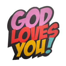 Load image into Gallery viewer, GOD LOVES YOU -Single mirror cling
