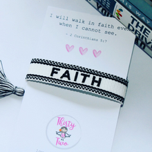 Load image into Gallery viewer, FAITH Friendship Bracelet- White
